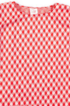 Red Gingham Tee Top