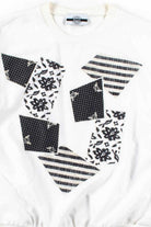 White Floral Patch Blouse