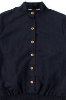 Black & Gold Button Up Blouse