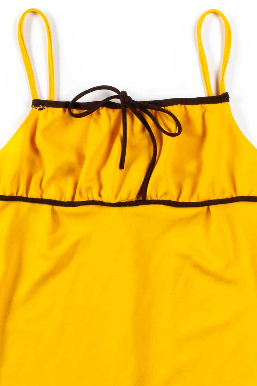 Yellow Spaghetti Strap Top