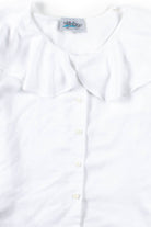 White Puritan Collar Blouse