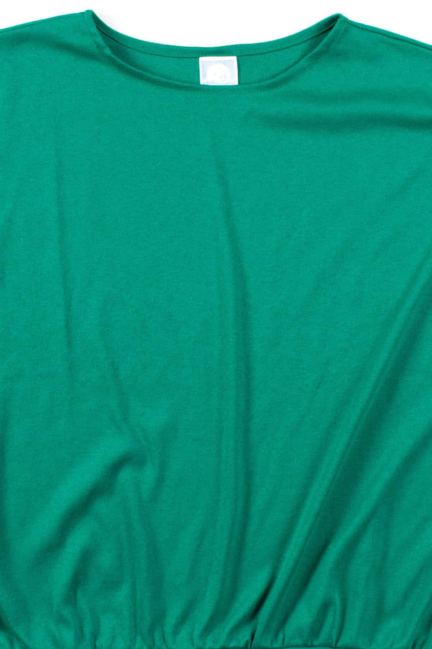 Green Solid Blouse