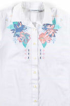 White Pastel Floral Top