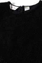 Lawrence Kazar Black Beaded Top