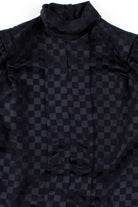 Black Checkerboard Blouse