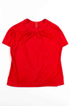 Solid Red Blouse
