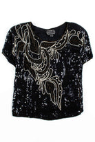 Joseph Le Bon Silk Sequin Top