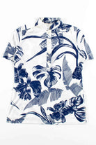 Tropical Leaves Polo Blouse