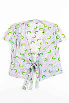 Lavender Tie Front Blouse