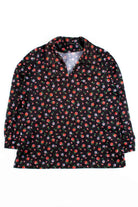 Black Floral Blouse