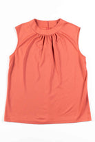 Salmon Sleeveless Blouse