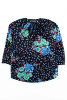 Black Floral Sheer Blouse