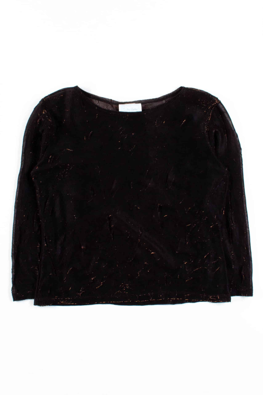 Black Copper Sheer Shirt