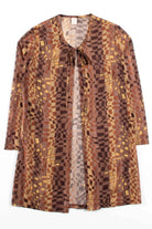 Gold Squares Sheer Kimono