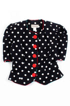 Vintage Polka Dot Button Up Vintage Top