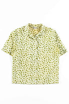 Green Floral Vintage Blouse