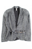 Silver Glitter Metallic Blouse