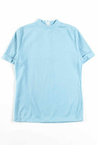 Blue Ribbed Top