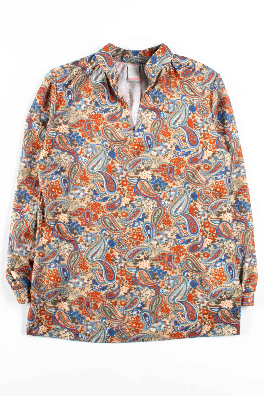 Paisley V-Neck Hippie Top