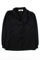 Black V-Neck Blouse
