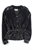 Silver Sheer Metallic Vintage Top