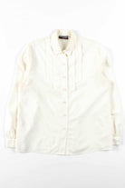 Cream Pleated Blouse