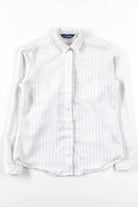White Pinstripe Blouse