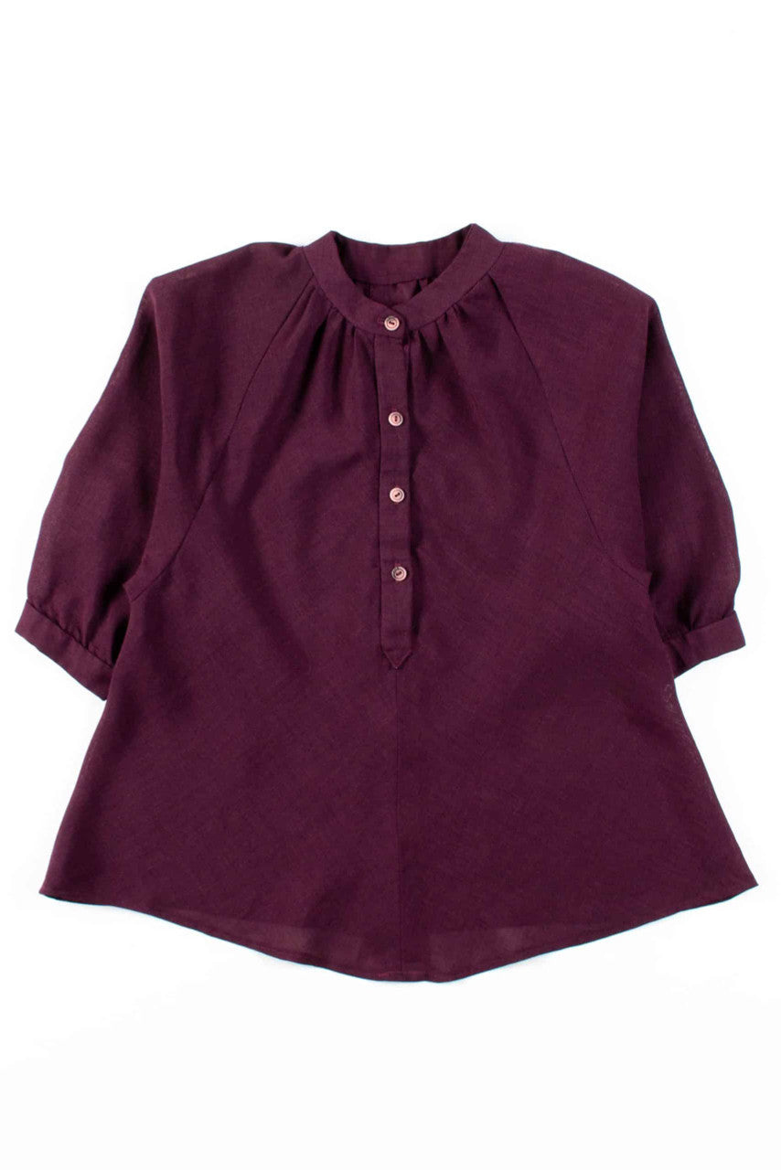 Plum Smock Blouse