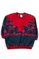 Holiday Paisley Sweater Blouse