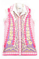 60s Pastel Floral Sleeveless Top