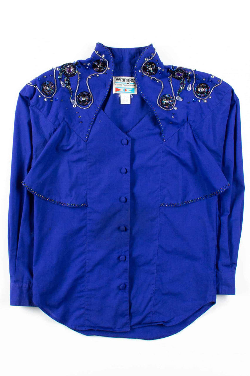 Purple Jewelled Wrangler Blouse