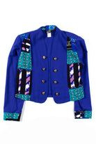 Purple Floral Patch Jacket