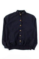Black & Gold Button Up Blouse
