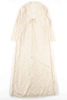 White Lace Long Cardigan