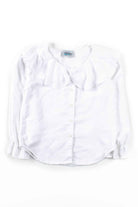 White Puritan Collar Blouse