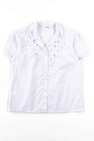 White Butterflies Blouse