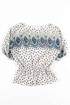 Sheer Floral Peplum Top