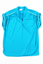 Blue Polka Dot Sleeveless Top