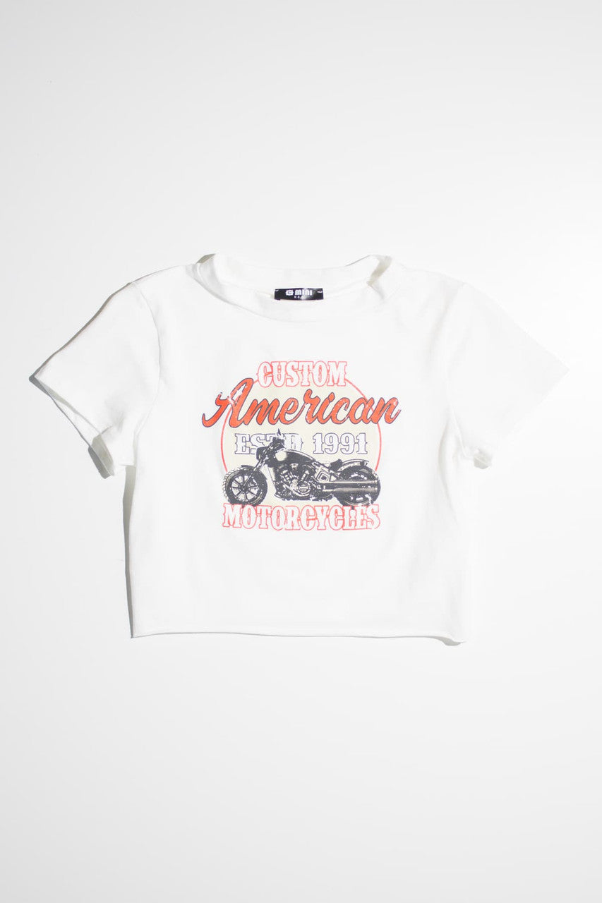 American Custom Motorcycles Cropped Tee