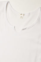 Extended Sizes White Notch Thermal Tee