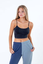 Washed Black Seamless Cami