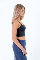 Washed Black Seamless Cami