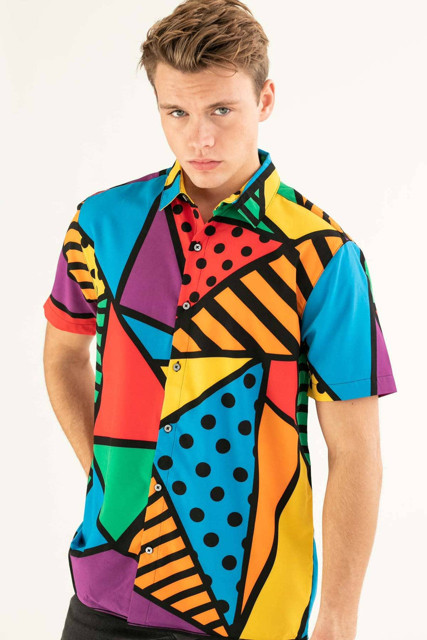 What's Your Angle Button Up Shirt