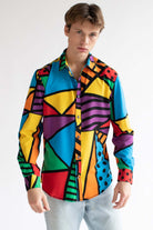 What's Your Angle Long Sleeve Button Up Shirt