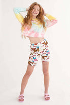 White Butterfly Bike Shorts