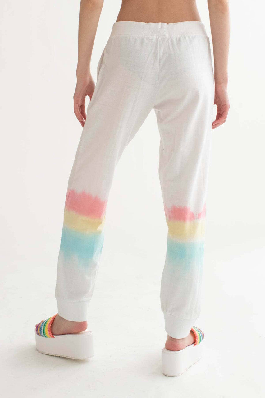 Cancun White Tie Dye Joggers