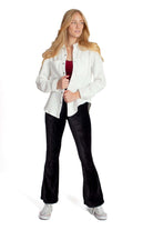 White Diamond Quilted Sweat Jacket