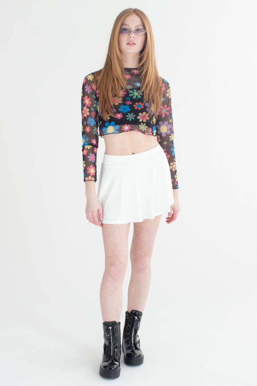 White Exercise Skort
