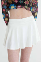 White Exercise Skort
