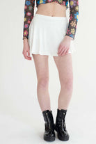 White Exercise Skort